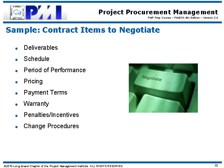 Project Procurement Management PMP Prep Course – PMBOK 4 th Edition – Version 2.