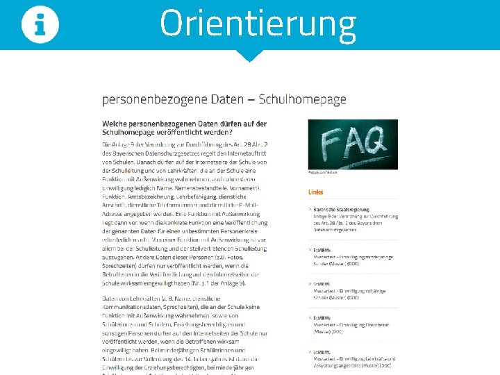 Orientierung Orientierung