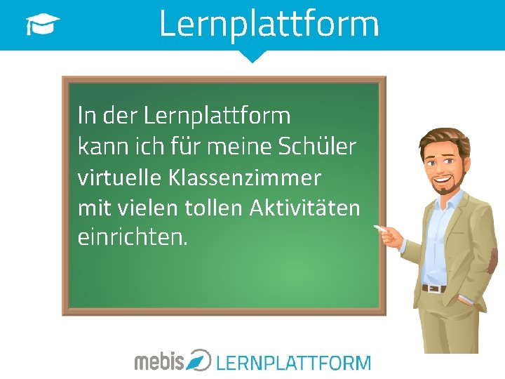 Lernplattform In der Lernplattform kann ich für meine Schüler virtuelle Klassenzimmer mit vielen tollen