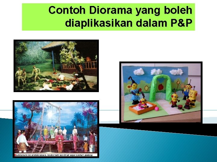 Contoh Diorama yang boleh diaplikasikan dalam P&P 