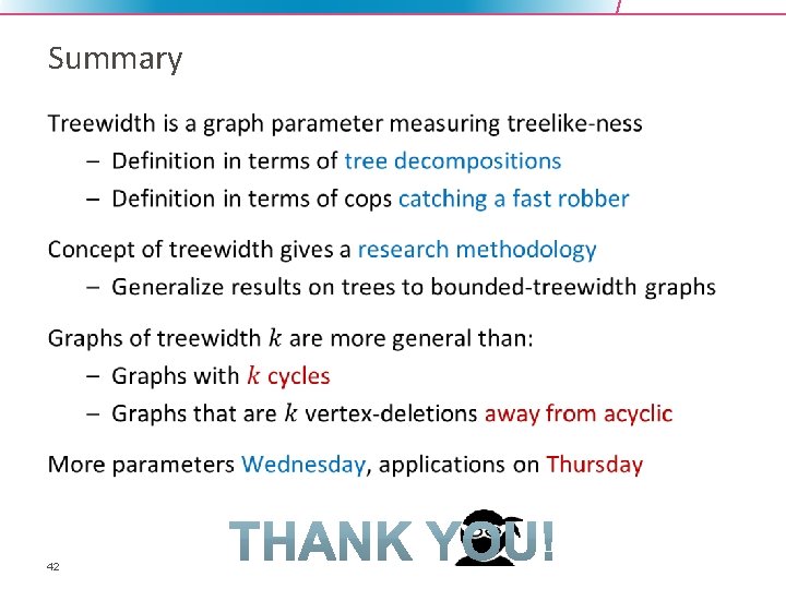 Summary • 42 