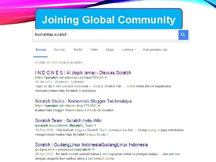 Joining Global Community 