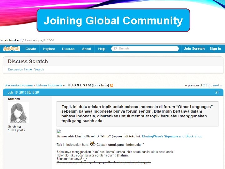 Joining Global Community 