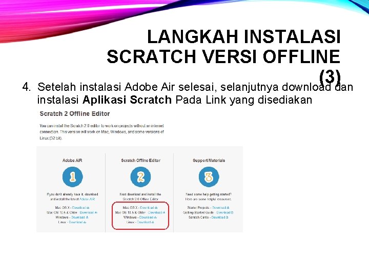 4. LANGKAH INSTALASI SCRATCH VERSI OFFLINE (3) Setelah instalasi Adobe Air selesai, selanjutnya download