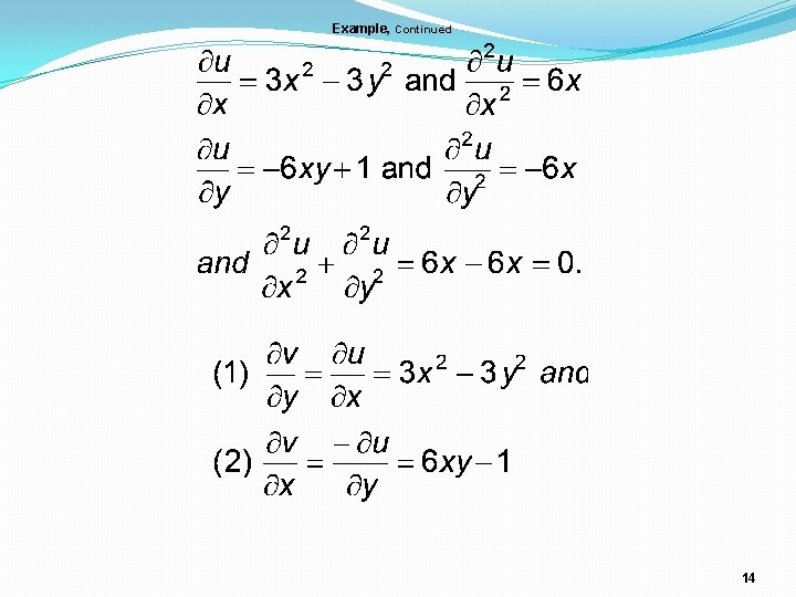 Example, Continued 14 Example, Continued 14