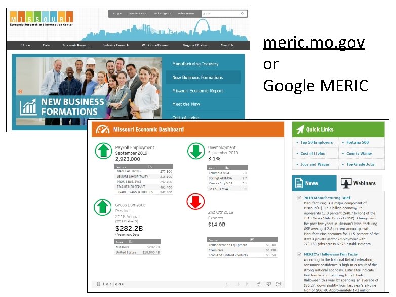 meric. mo. gov or Google MERIC 