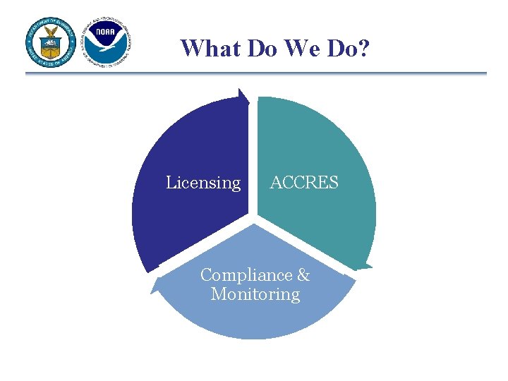 What Do We Do? Licensing ACCRES Compliance & Monitoring 