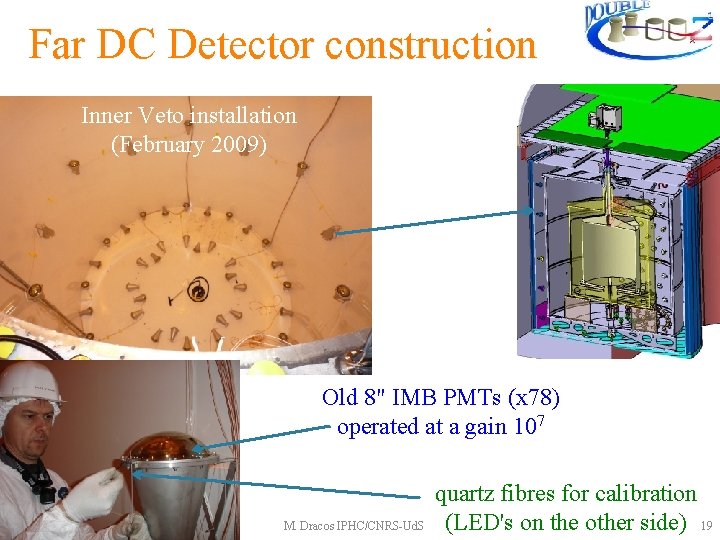Far DC Detector construction Inner Veto installation (February 2009) Old 8" IMB PMTs (x