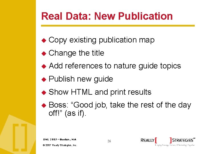 Real Data: New Publication Copy existing publication map Change the title Add references to