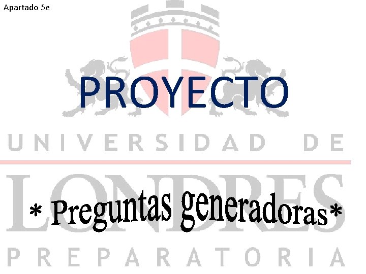 Apartado 5 e PROYECTO 