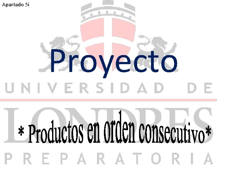 Apartado 5 i Proyecto 