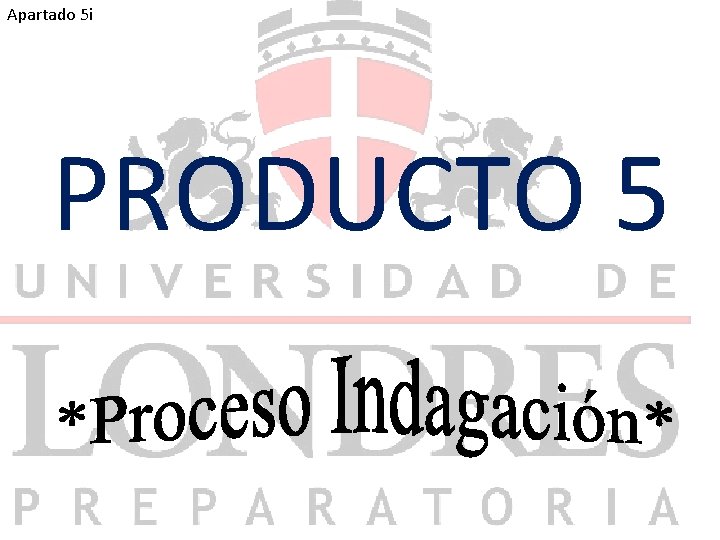 Apartado 5 i PRODUCTO 5 