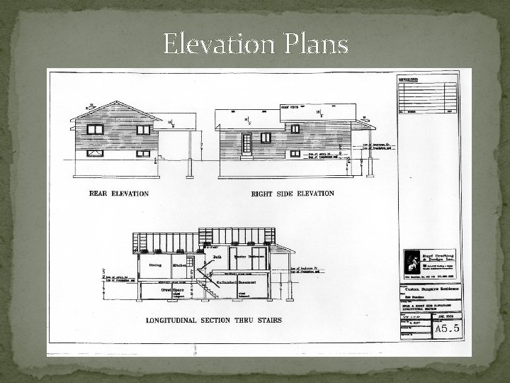 Elevation Plans 