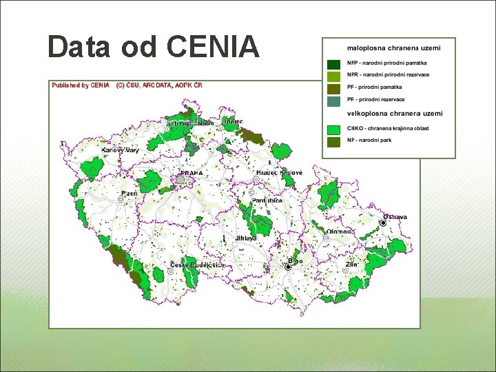 Title Data od CENIA Maps API • Lorem ipsum dolor sit amet, consectetuer Mapový