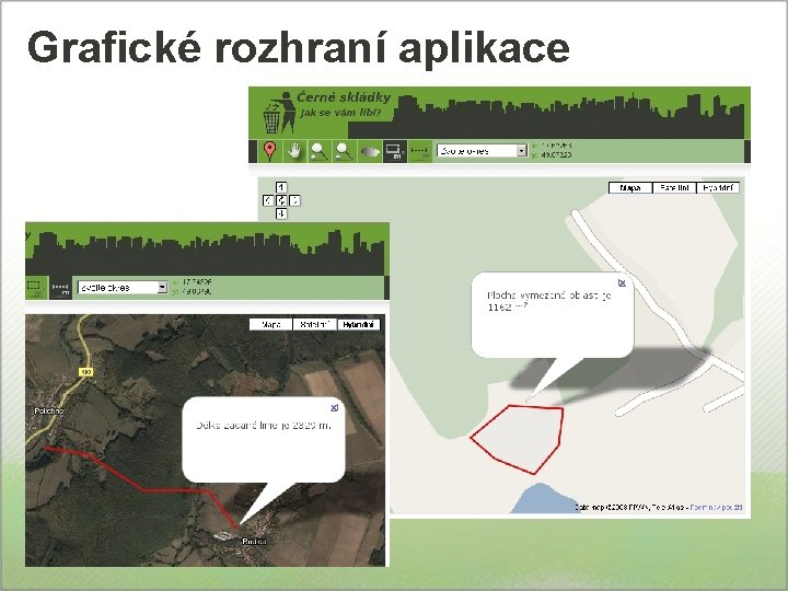 Grafické rozhraní aplikace 