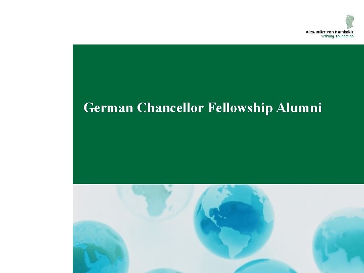 German Chancellor Fellowship Alumni 