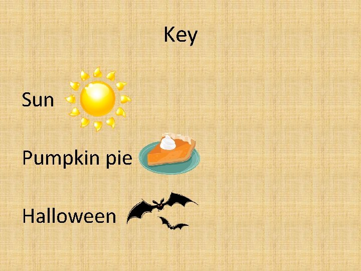 Key Sun Pumpkin pie Halloween 