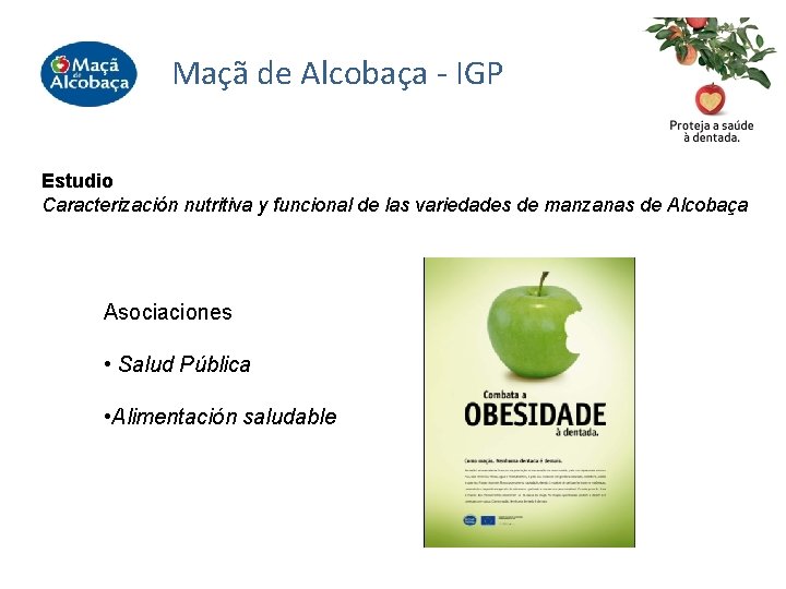 Maçã de Alcobaça - IGP Estudio Caracterización nutritiva y funcional de las variedades de