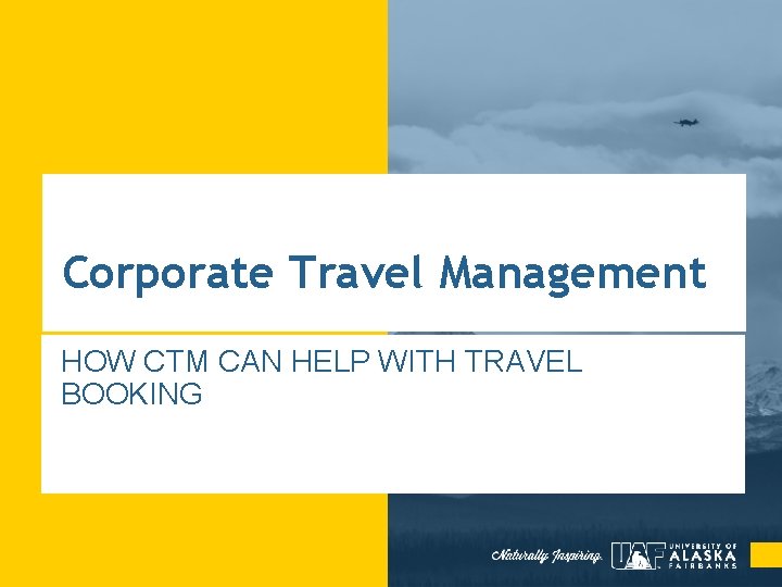 Corporate Travel Management HOW CTM CAN HELP WITH TRAVEL BOOKING 