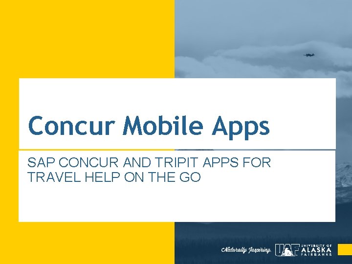 Concur Mobile Apps SAP CONCUR AND TRIPIT APPS FOR TRAVEL HELP ON THE GO