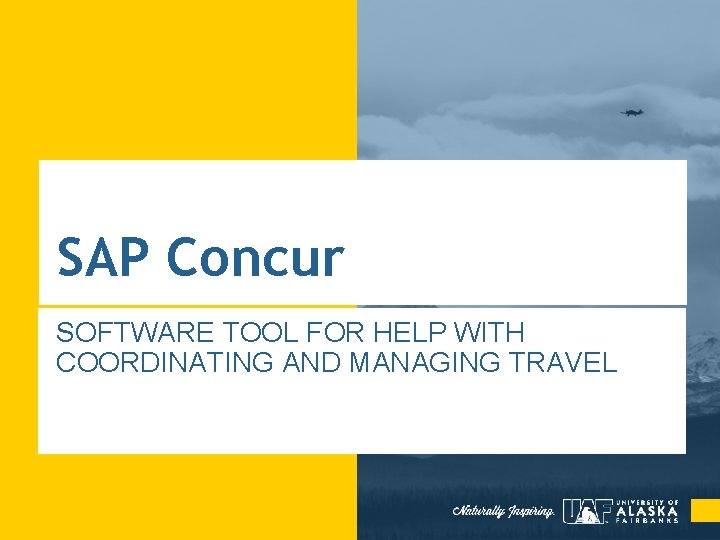 SAP Concur SOFTWARE TOOL FOR HELP WITH COORDINATING AND MANAGING TRAVEL 