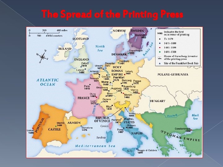 The Spread of the Printing Press 