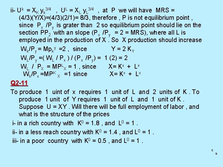 ii- Uk = XK yk 3/4 , UL = XL y. L 3/4 ,