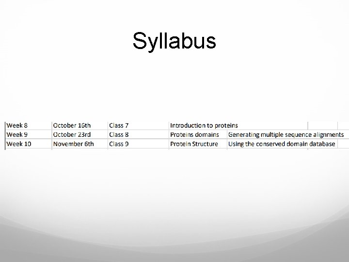 Syllabus 