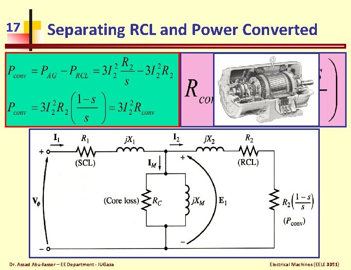 17 Separating RCL and Power Converted Dr. Assad Abu-Jasser – EE Department - IUGaza