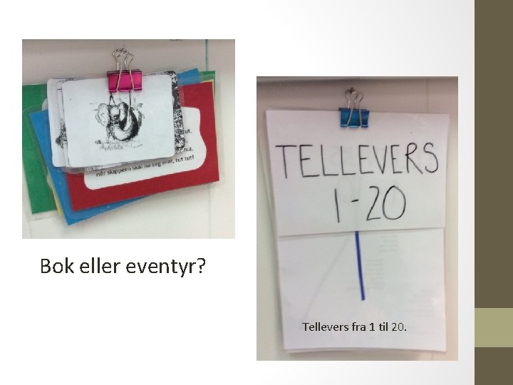 Bok eller eventyr? Tellevers fra 1 til 20. 