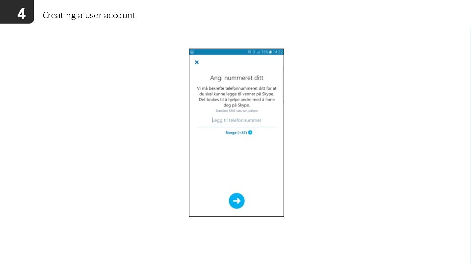 4 Creating a user account 
