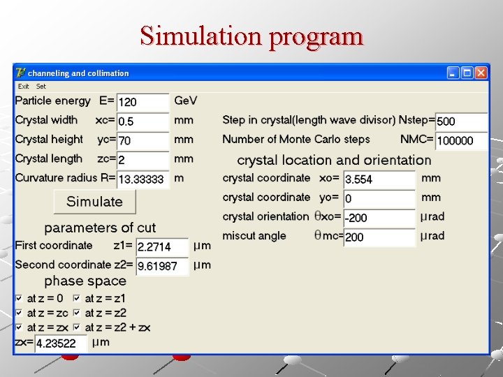 Simulation program 