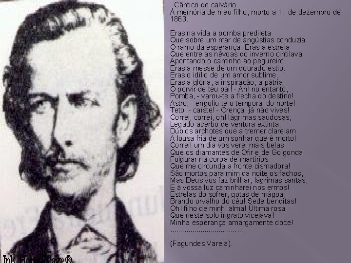 � Cântico do calvário À memória de meu filho, morto a 11 de dezembro