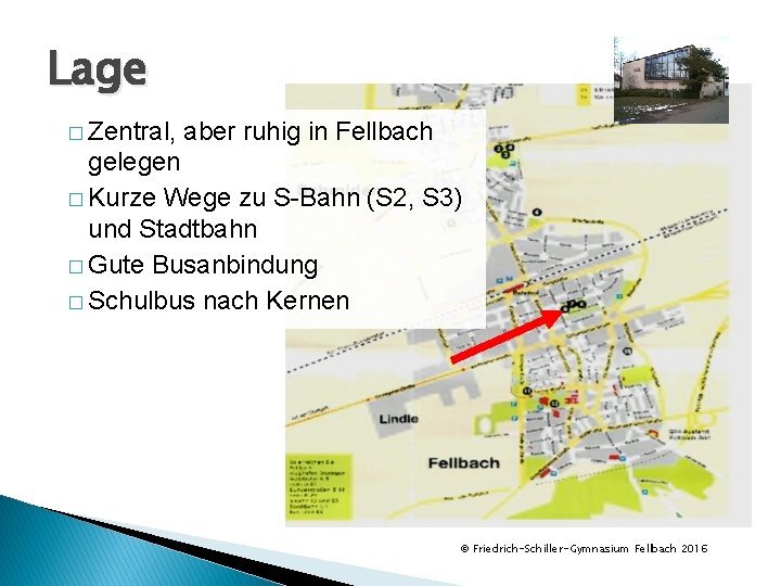 Lage � Zentral, aber ruhig in Fellbach gelegen � Kurze Wege zu S-Bahn (S