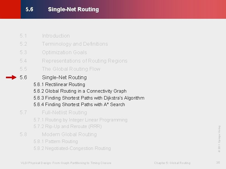 Single-Net Routing © KLMH 5. 6 5. 1 Introduction 5. 2 Terminology and Definitions