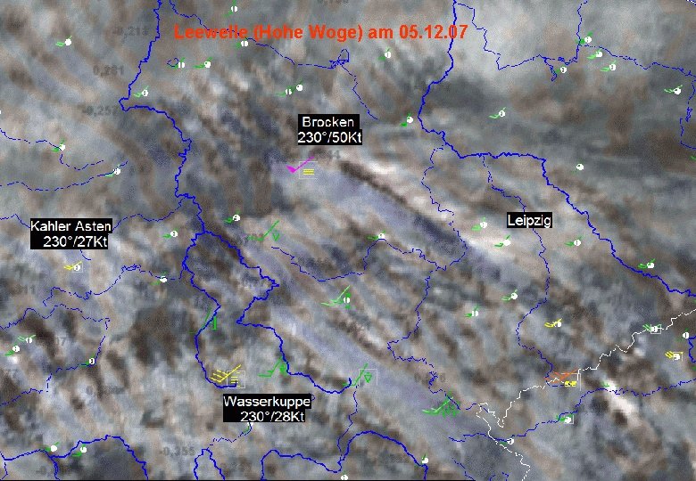Leewelle (Hohe Woge) am 05. 12. 07 Abteilung Flugmeteorologie © DWD 02 - 2009