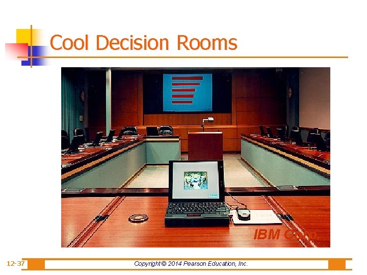 Cool Decision Rooms IBM Corp. 12 -37 Copyright © 2014 Pearson Education, Inc. 