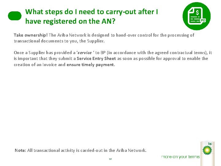 What steps do I need to carry-out after I have registered on the AN?