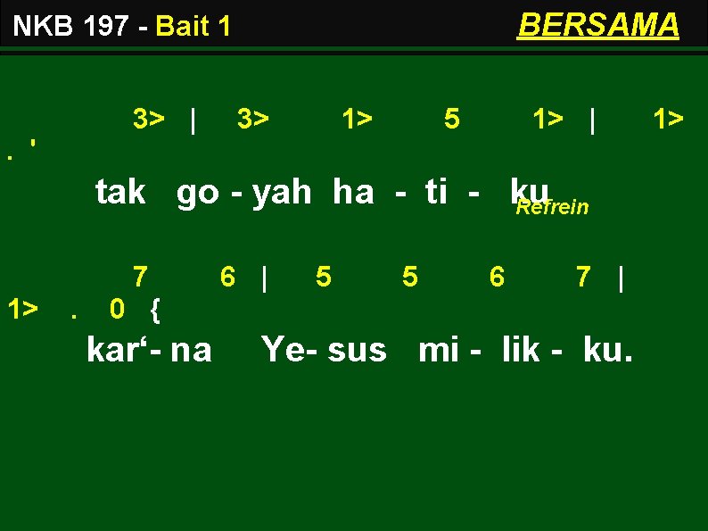 BERSAMA NKB 197 - Bait 1 3> | 3> 1> 5 1> | .