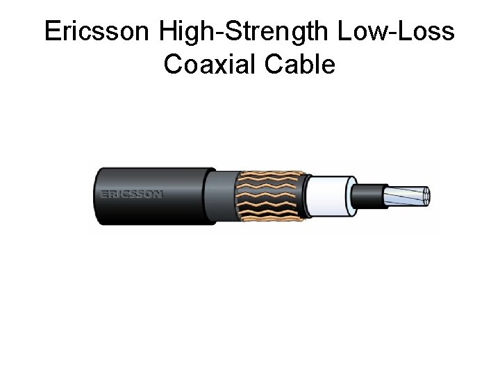 Ericsson High-Strength Low-Loss Coaxial Cable 
