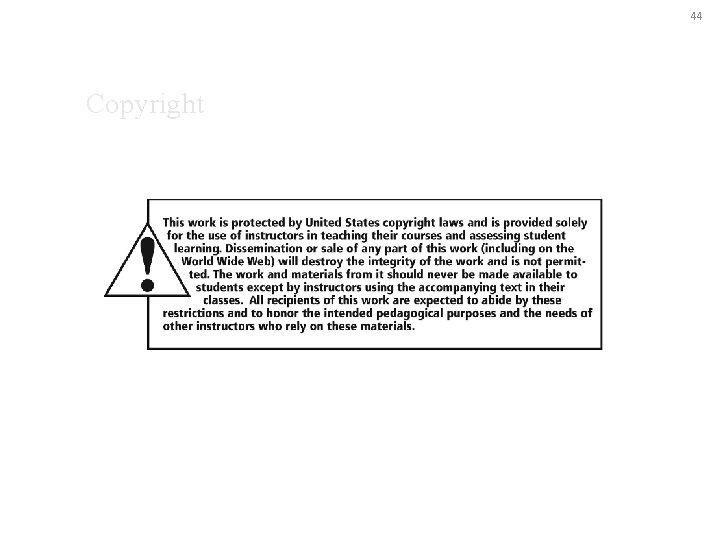 44 Copyright 