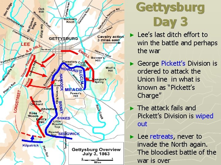 Gettysburg Day 3 ► Lee’s last ditch effort to win the battle and perhaps