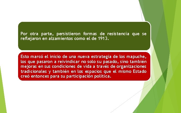 Por otra parte, persistieron formas de resistencia que se reflejaron en alzamientos como el