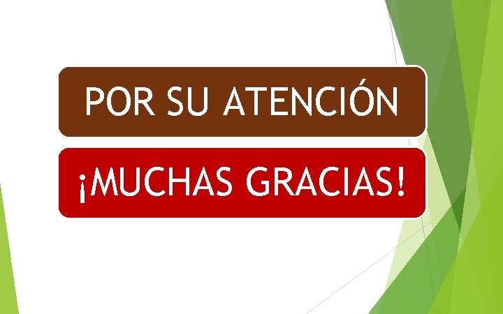 POR SU ATENCIÓN ¡MUCHAS GRACIAS! 