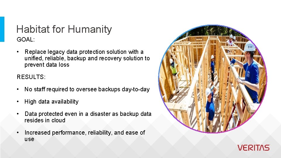 Habitat for Humanity GOAL: • Replace legacy data protection solution with a unified, reliable,
