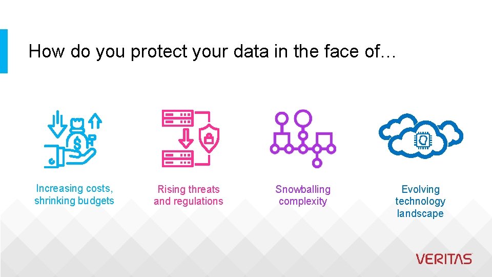 How do you protect your data in the face of… Increasing costs, shrinking budgets