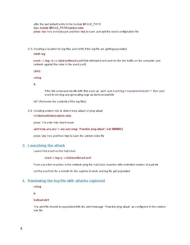 after the last default entry in the include $RULE_PATH type include $RULE_PATH/custom. rules press after the last default entry in the include $RULE_PATH type include $RULE_PATH/custom. rules press