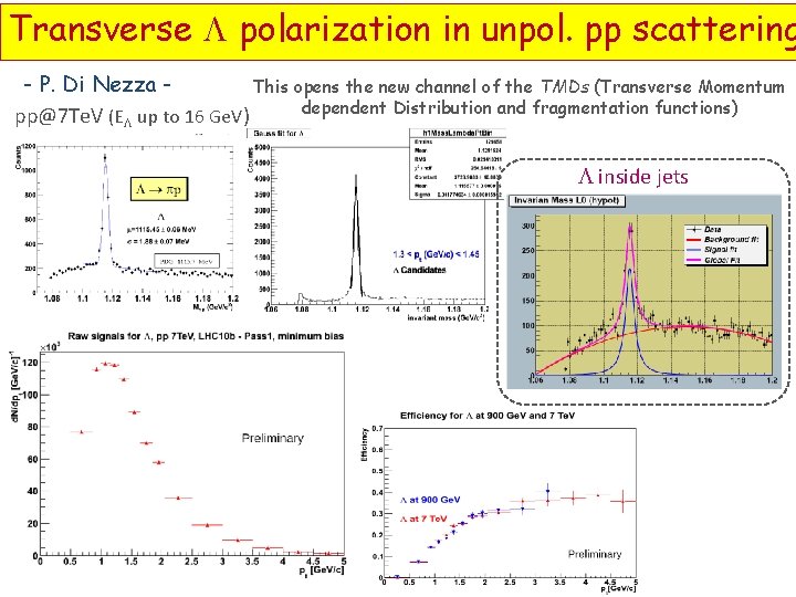 Transverse L polarization in unpol. pp scattering - P. Di Nezza This opens the