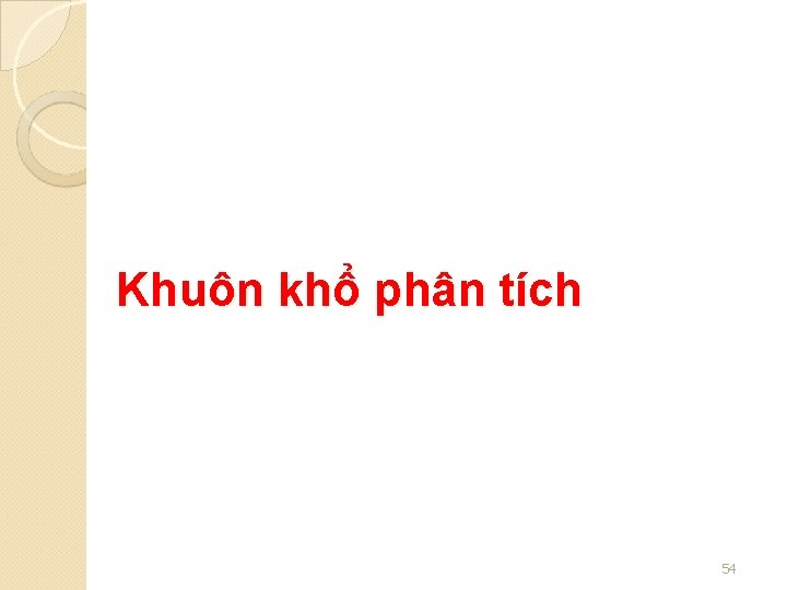 Khuôn khổ phân tích 54 