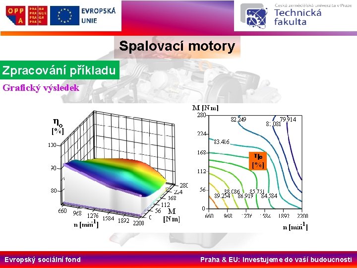 Spalovací motory Zpracování příkladu Grafický výsledek Evropský sociální fond Praha & EU: Investujeme do